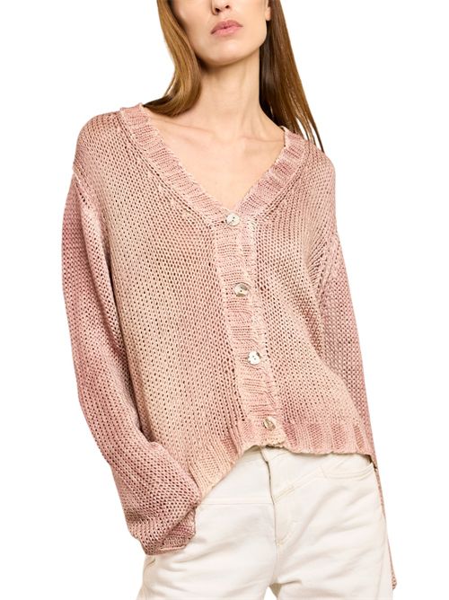 cardigan donna aerografato Alessandro Aste | DERBY-SPRAYARTPALE BLUSH